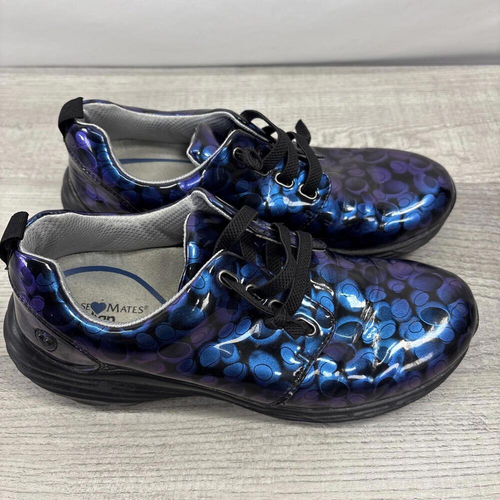 Nurse Mates Align Velocity Womens 7 Orthotic Sneaker Blue Lace Up Shoes - Picture 5 of 15